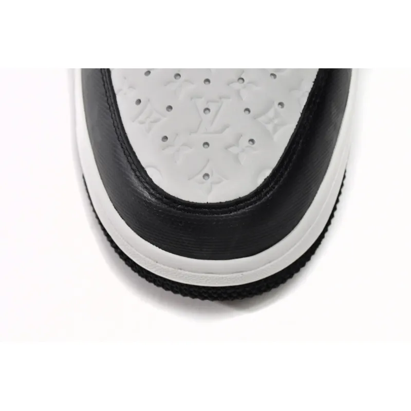 PK God Batch LOUIS VUITTON x Nike Air Force 1 Black White 7108-8