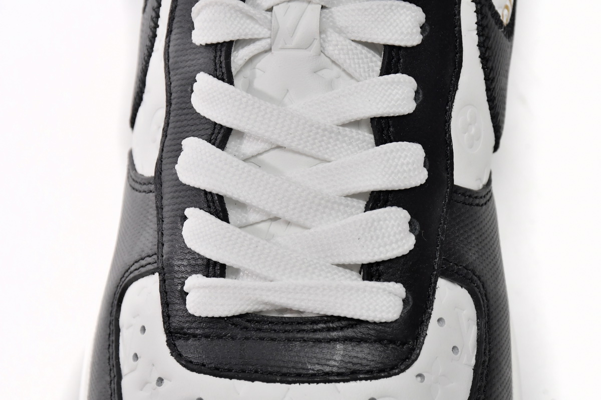 PK God Batch LOUIS VUITTON x Nike Air Force 1 Black White 7108-8