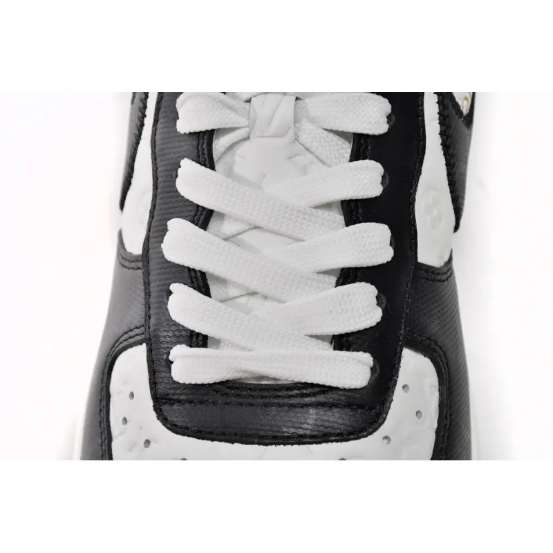 PK God Batch LOUIS VUITTON x Nike Air Force 1 Black White 7108-8