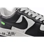 PK God Batch LOUIS VUITTON x Nike Air Force 1 Black White 7108-8