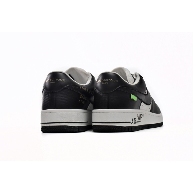 PK God Batch LOUIS VUITTON x Nike Air Force 1 Black White 7108-8