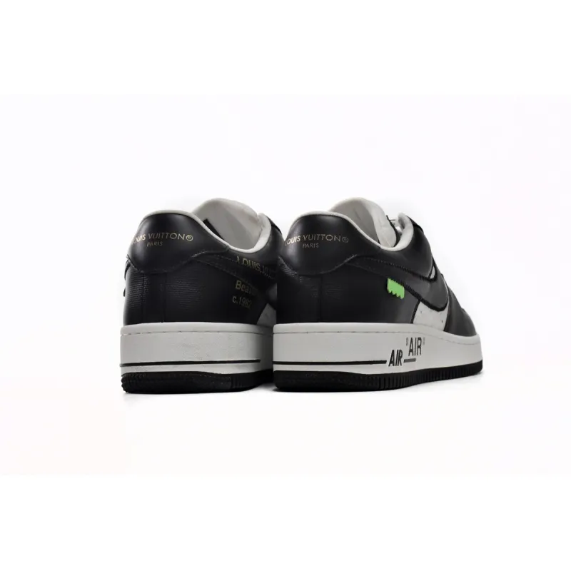 PK God Batch LOUIS VUITTON x Nike Air Force 1 Black White 7108-8