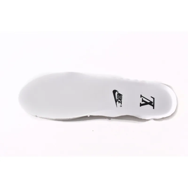 PK God Batch LOUIS VUITTON x Nike Air Force 1 Black White 7108-8
