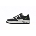 PK God Batch LOUIS VUITTON x Nike Air Force 1 Black White 7108-8