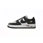 PK God Batch LOUIS VUITTON x Nike Air Force 1 Black White 7108-8