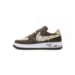 PK God Batch LOUIS VUITTON x Nike Air Force 1 Coffee