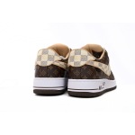 PK God Batch LOUIS VUITTON x Nike Air Force 1 Coffee