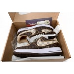 PK God Batch LOUIS VUITTON x Nike Air Force 1 Coffee