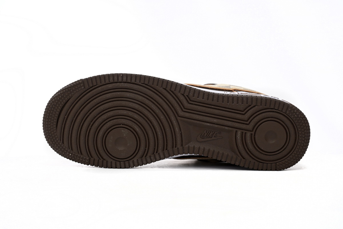 PK God Batch LOUIS VUITTON x Nike Air Force 1 Coffee