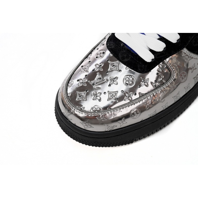 PK God Batch LOUIS VUITTON x Nike Air Force 1 Silver Yellow 1A9VCH