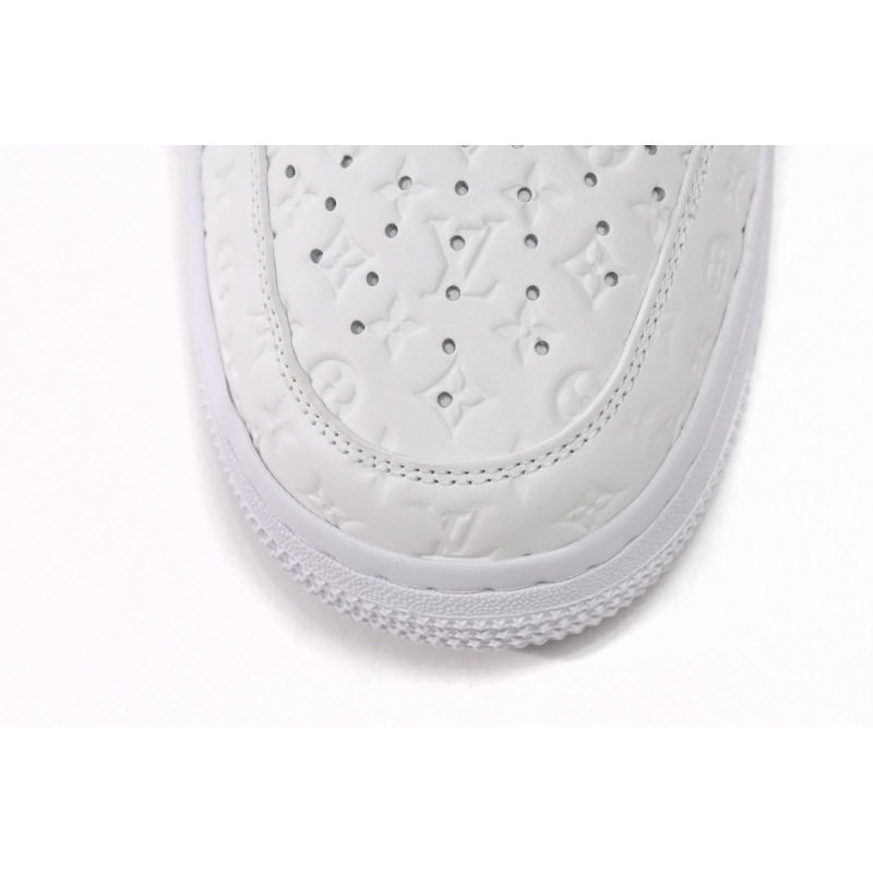 PK God Batch LOUIS VUITTON x Nike Air Force 1 Triple White LK0221