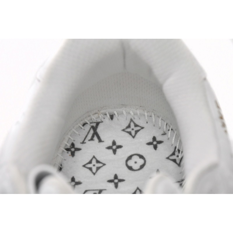 PK God Batch LOUIS VUITTON x Nike Air Force 1 Triple White LK0221