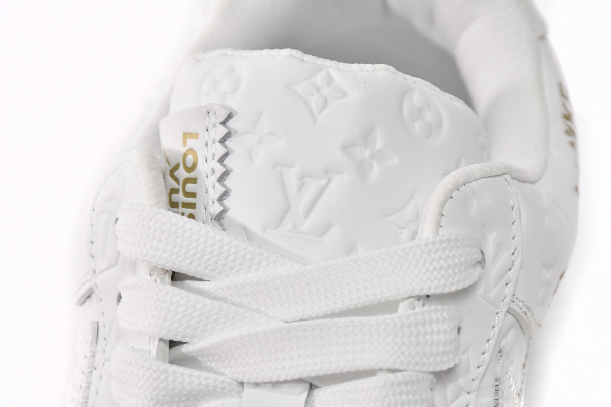 PK God Batch LOUIS VUITTON x Nike Air Force 1 Triple White LK0221