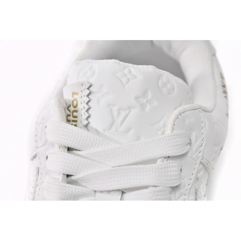 PK God Batch LOUIS VUITTON x Nike Air Force 1 Triple White LK0221