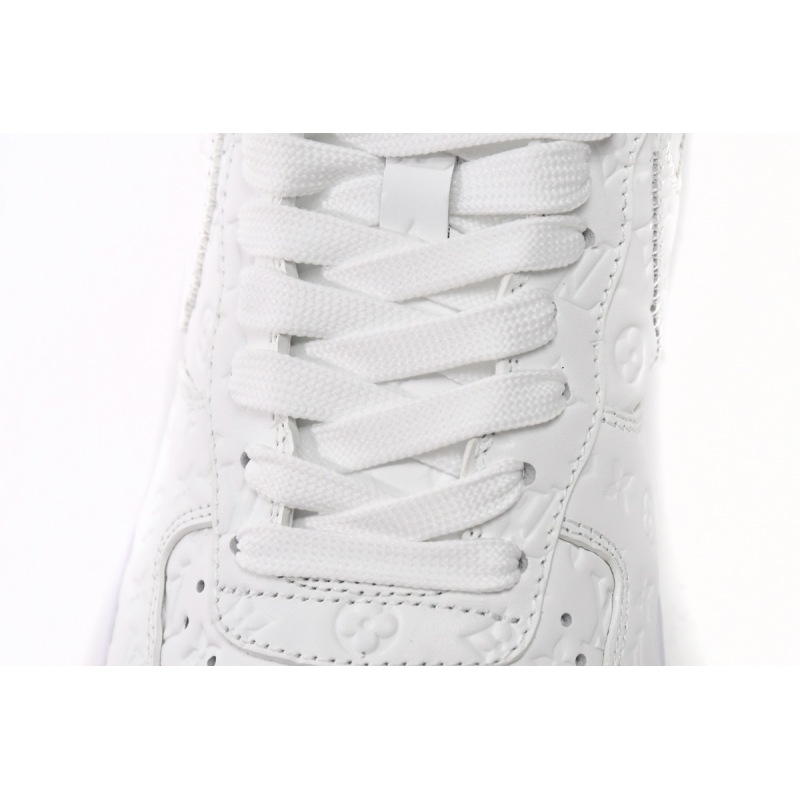 PK God Batch LOUIS VUITTON x Nike Air Force 1 Triple White LK0221