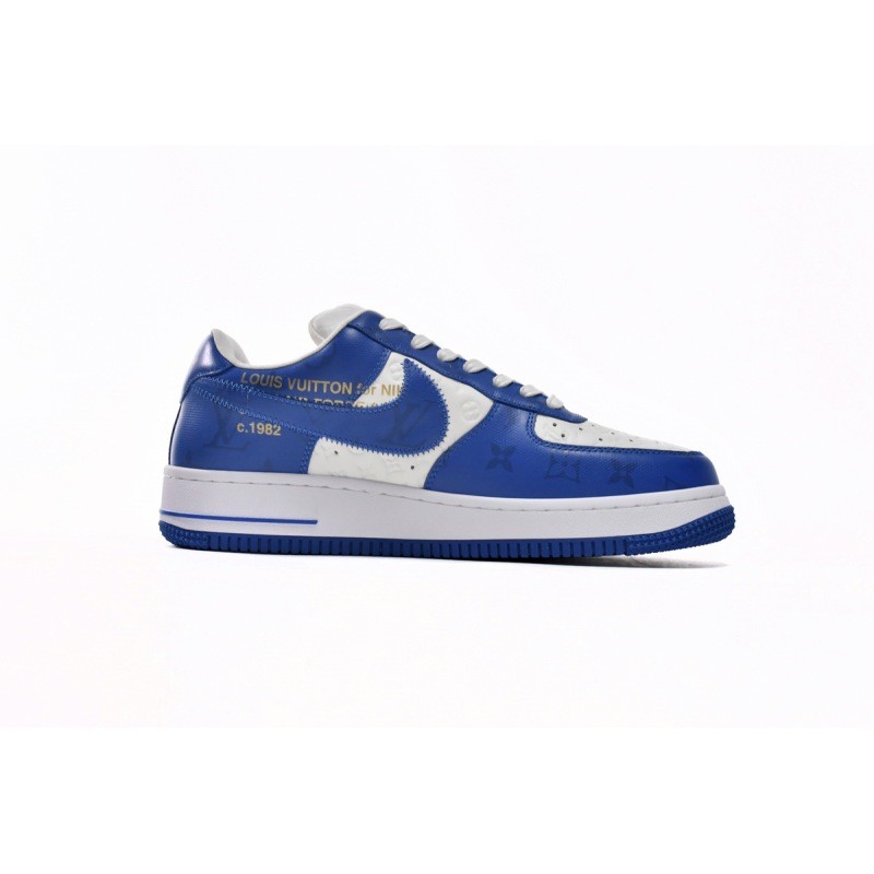 PK God Batch LOUIS VUITTON x Nike Air Force 1 White Blue 7108-5