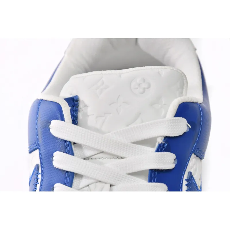 PK God Batch LOUIS VUITTON x Nike Air Force 1 White Blue 7108-5