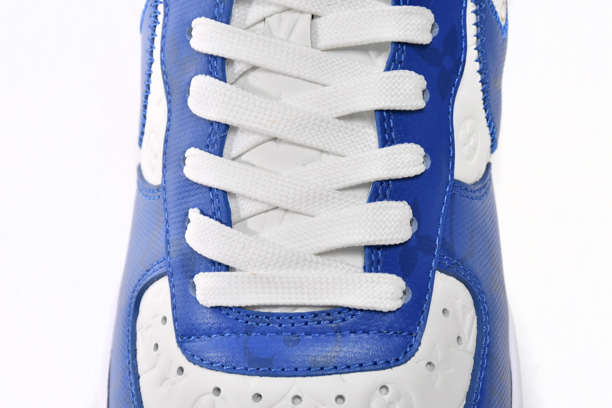 PK God Batch LOUIS VUITTON x Nike Air Force 1 White Blue 7108-5