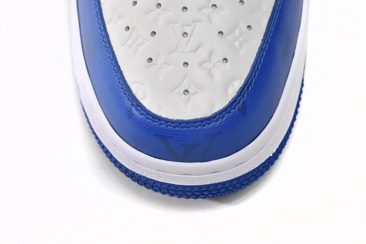 PK God Batch LOUIS VUITTON x Nike Air Force 1 White Blue 7108-5