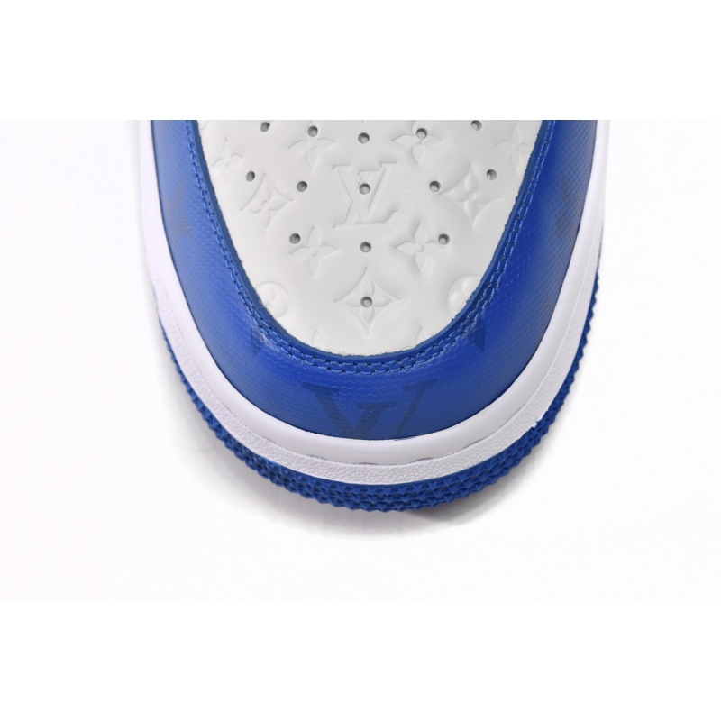 PK God Batch LOUIS VUITTON x Nike Air Force 1 White Blue 7108-5
