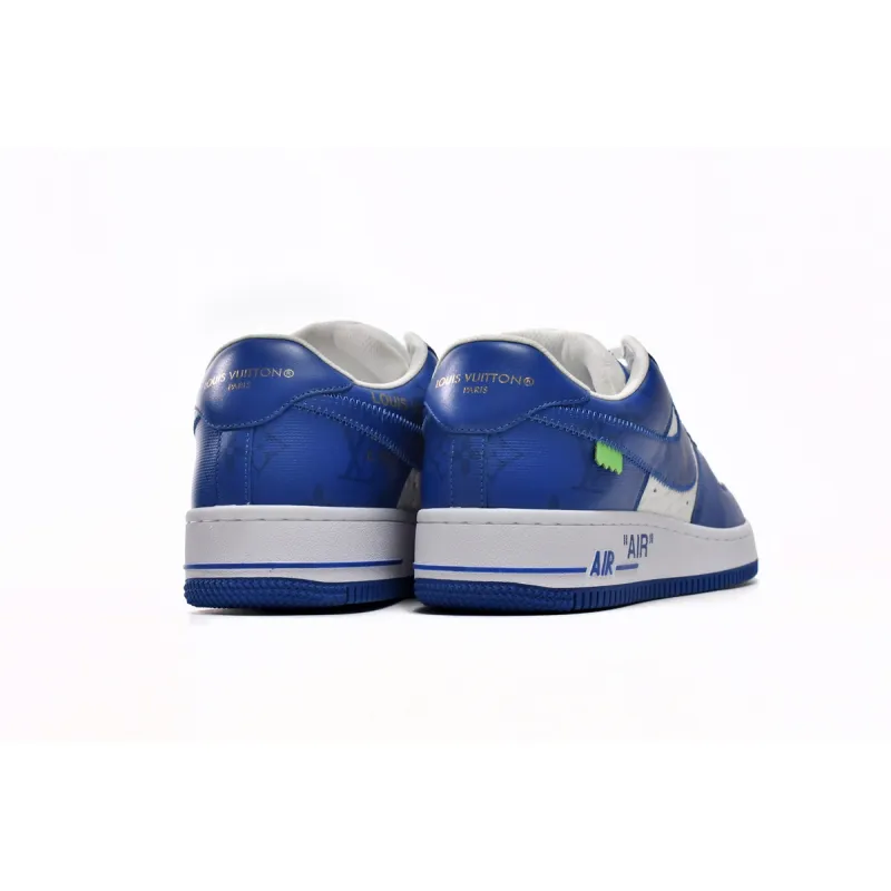 PK God Batch LOUIS VUITTON x Nike Air Force 1 White Blue 7108-5