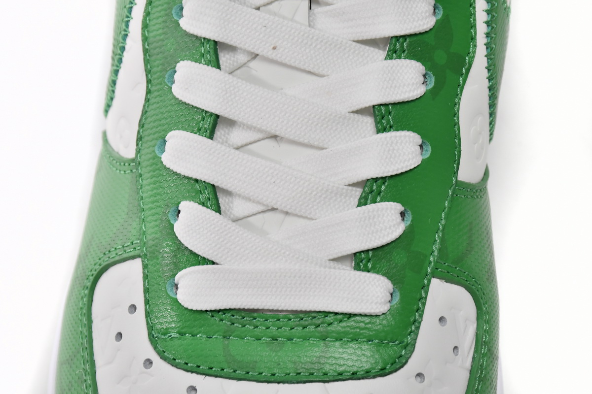 PK God Batch LOUIS VUITTON x Nike Air Force 1 White Green 7108-6