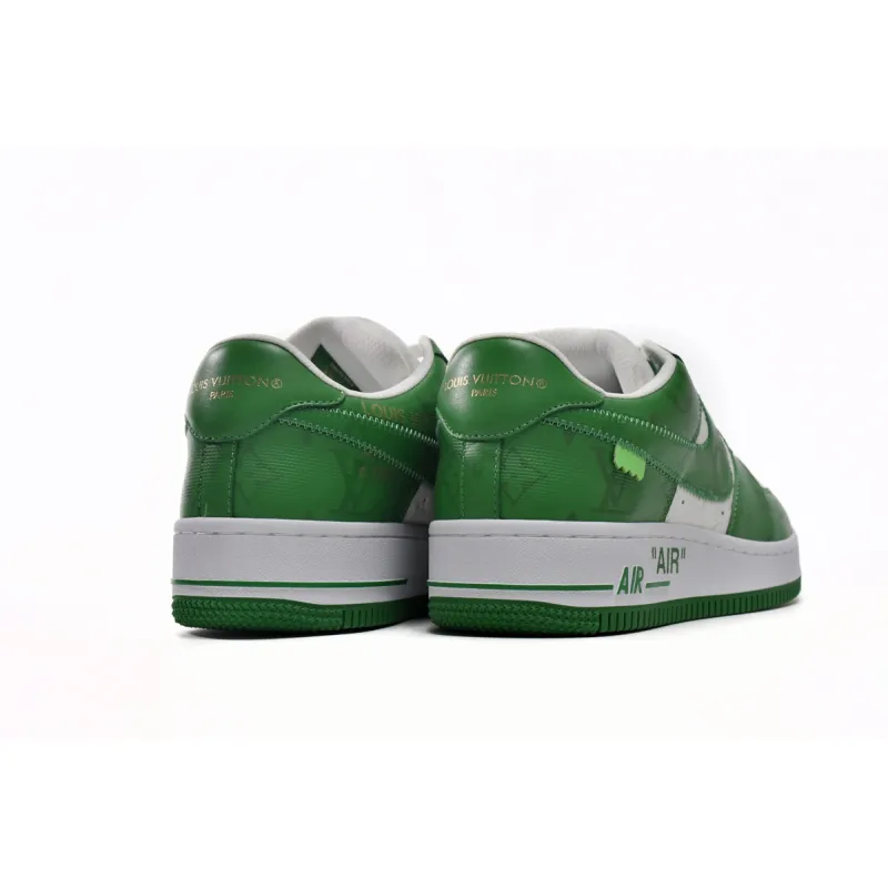 PK God Batch LOUIS VUITTON x Nike Air Force 1 White Green 7108-6