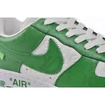 PK God Batch LOUIS VUITTON x Nike Air Force 1 White Green 7108-6