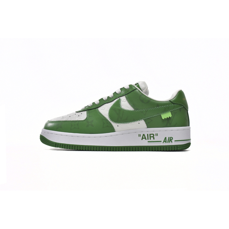 PK God Batch LOUIS VUITTON x Nike Air Force 1 White Green 7108-6