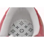 PK God Batch LOUIS VUITTON x Nike Air Force 1 White Red MS0232
