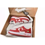 PK God Batch LOUIS VUITTON x Nike Air Force 1 White Red MS0232