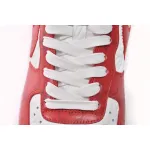 PK God Batch LOUIS VUITTON x Nike Air Force 1 White Red MS0232