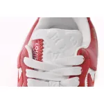 PK God Batch LOUIS VUITTON x Nike Air Force 1 White Red MS0232