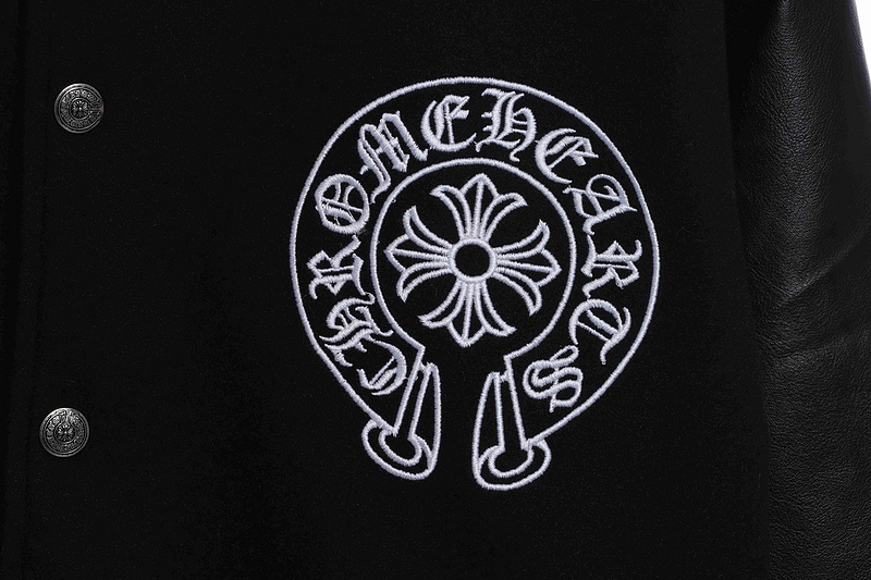 Chrome Hearts Horse Shoe Embroidery Patch Varsity Jacket