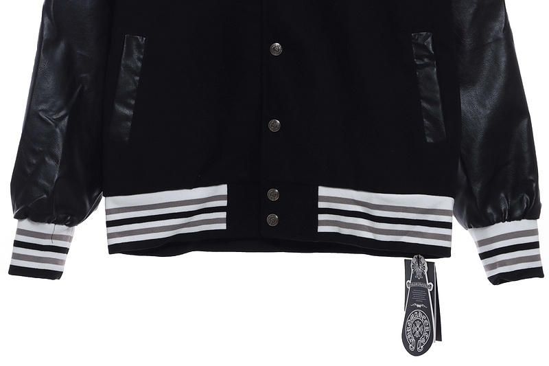 Chrome Hearts Horse Shoe Embroidery Patch Varsity Jacket