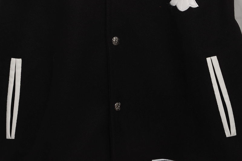 Chrome Hearts Cemetry Cross Logo Varsity Jacket