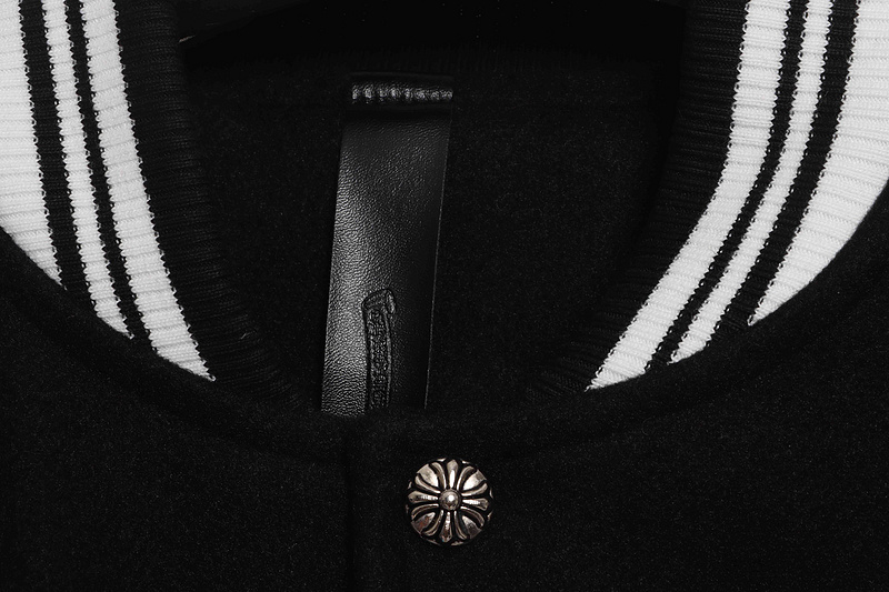 Chrome Hearts Cemetry Cross Logo Varsity Jacket