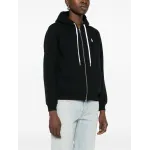 Polo Ralph Lauren Men's Double Knit Full-Zip Hoodie Sweatshirt Black and White