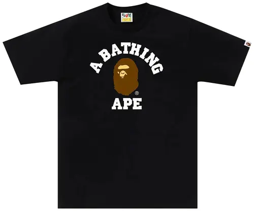 BAPE College Tee Black