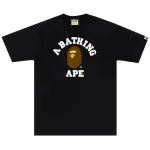 BAPE College Tee Black