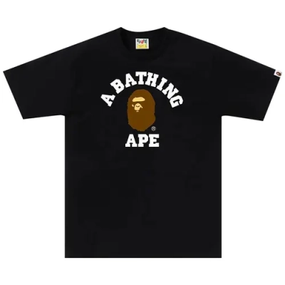 BAPE College Tee Black 01