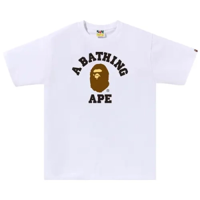 BAPE College Tee White 01