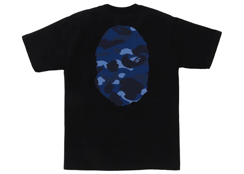 BAPE Color Camo Big Ape Head Tee Black/Navy