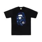 BAPE Color Camo Big Ape Head Tee Black/Navy