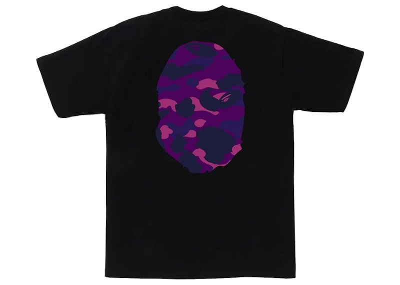 BAPE Color Camo Big Ape Head Tee Black/Purple