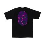 BAPE Color Camo Big Ape Head Tee Black/Purple
