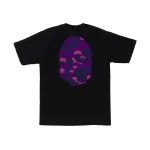 BAPE Color Camo Big Ape Head Tee Black/Purple