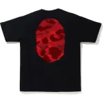 BAPE Color Camo Big Ape Head Tee Black/Red