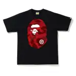BAPE Color Camo Big Ape Head Tee Black/Red