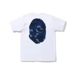 BAPE Color Camo Big Ape Head Tee White Blue